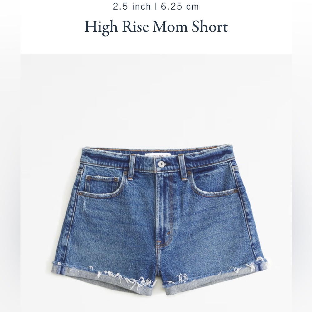 Abercrombie & Fitch High Rise Jean “Mom Short”